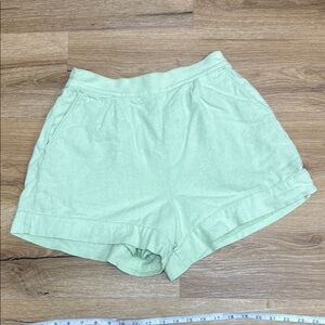 Abercrombie & Fitch High Waist Green Shorts